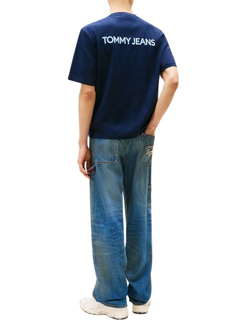 T-shirt blu in cotone Tommy Jeans | DM0DM21785C1G